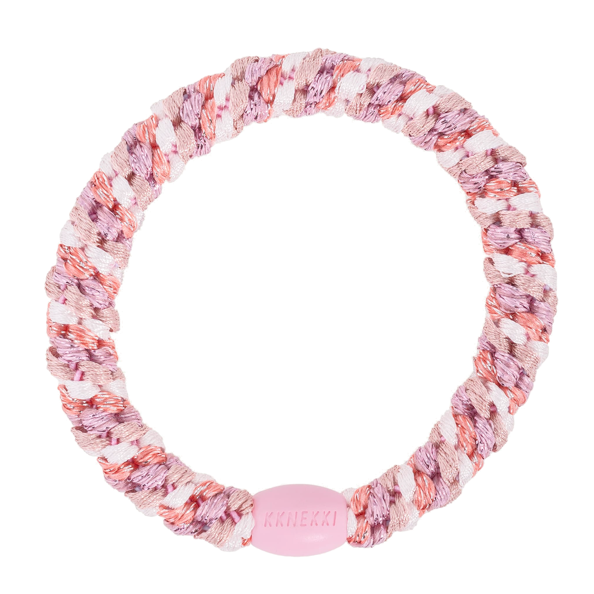 BonDep BonDep, Haargummi, mix dusty rose pink  glitter