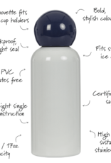Lund London Lund London, Lite Water Bottle, white &  indigo