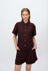 Minimum Minimum, Sage SS Shirt, french roast, (38) M