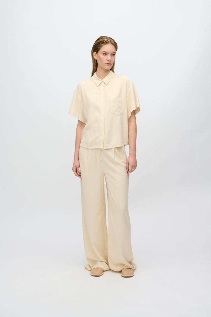 Minimum Minimum, Sage SS Shirt, summer sand, (36) S