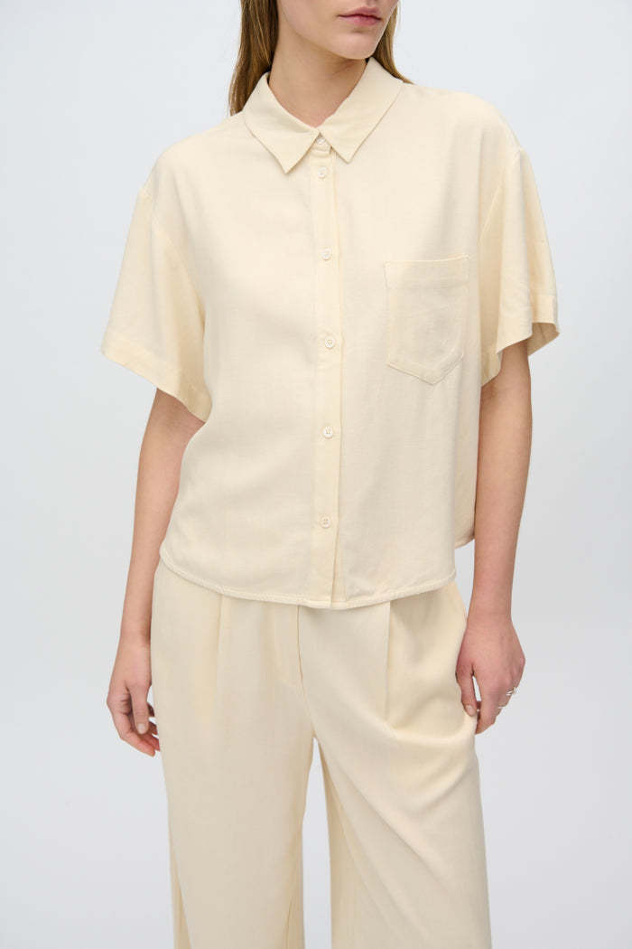 Minimum Minimum, Sage SS Shirt, summer sand, (36) S