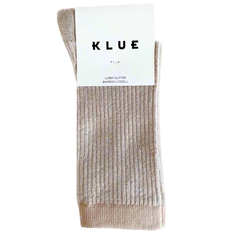 KLUE KLUE, Glitter Lurex Socks, stripes moonlight, 36-40
