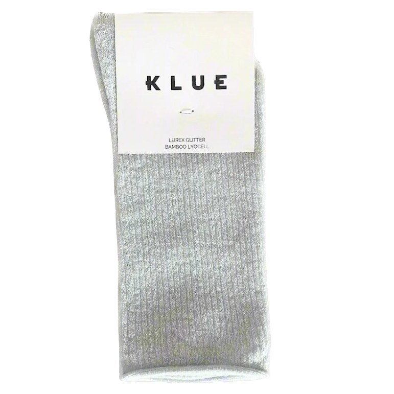 KLUE KLUE, Glitter Lurex Socks, white, 36-40