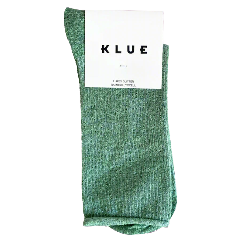 KLUE KLUE, Glitter Lurex Socks, mint green, 36-40