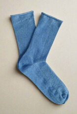 KLUE KLUE, Glitter Lurex Socks, mineral blue, 36-40