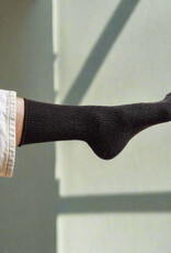 KLUE KLUE, Glitter Lurex Socks, chocolate dark brown, 36-40