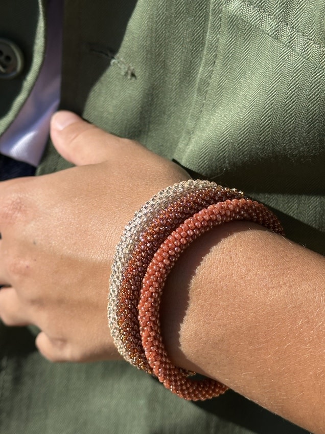 Maison Kizo Maison Kizo, Bracelet Népalais, rose ancien