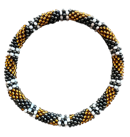 Maison Kizo Maison Kizo, Bracelet Népalais, or/gris/blanc