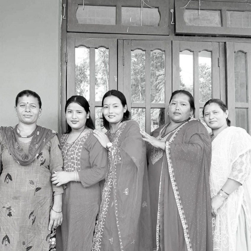 Maison Kizo Maison Kizo, Bracelet Népalais, or/gris/blanc