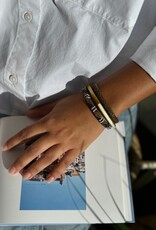 Maison Kizo Maison Kizo, Bracelet Népalais, or/noir/blanc