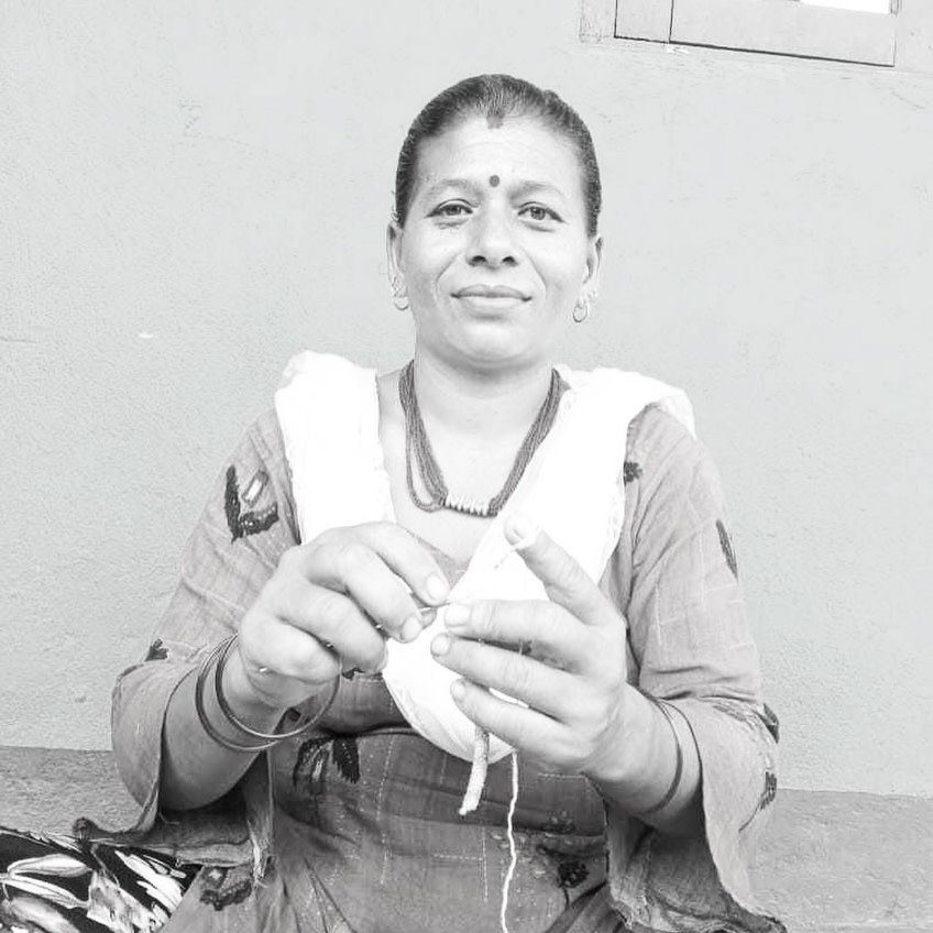 Maison Kizo Maison Kizo, Bracelet Népalais, or/gris/blanc