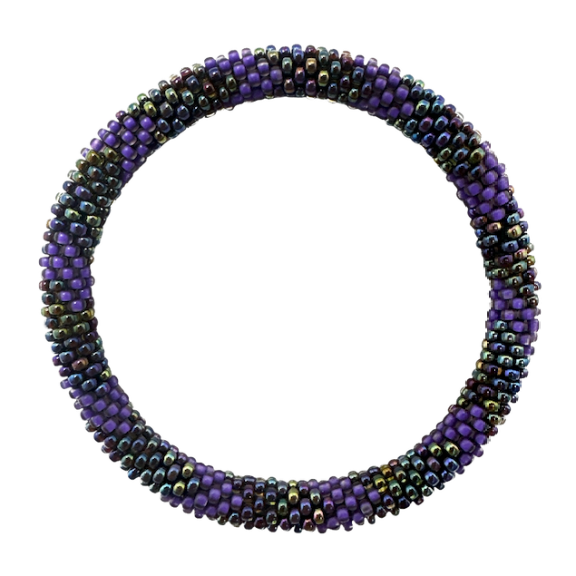 Maison Kizo Maison Kizo, Bracelet Népalais, violet/ foncé mix
