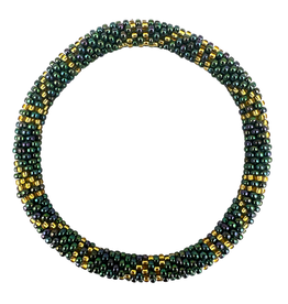 Maison Kizo Maison Kizo, Bracelet Népalais, vert foncé/or