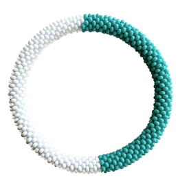 Maison Kizo Maison Kizo, Bracelet Népalais, blanc/turquoise