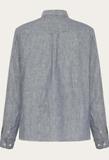 KnowledgeCotton Apparel KnowledgeCotton, Regular Linen Shirt, vintage indigo, XL