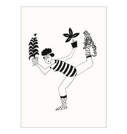 helen b helen b, Postkarte, balancing with plants