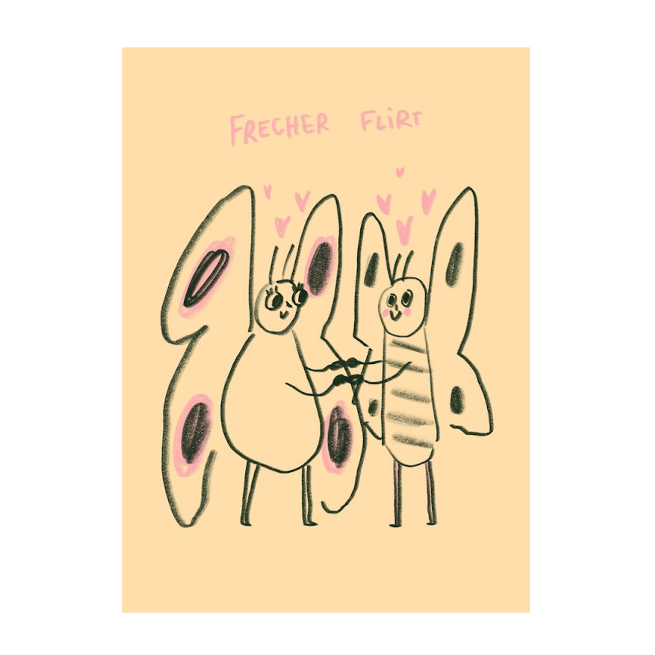 Slinga Slinga, Postkarte, Frecher Flirt