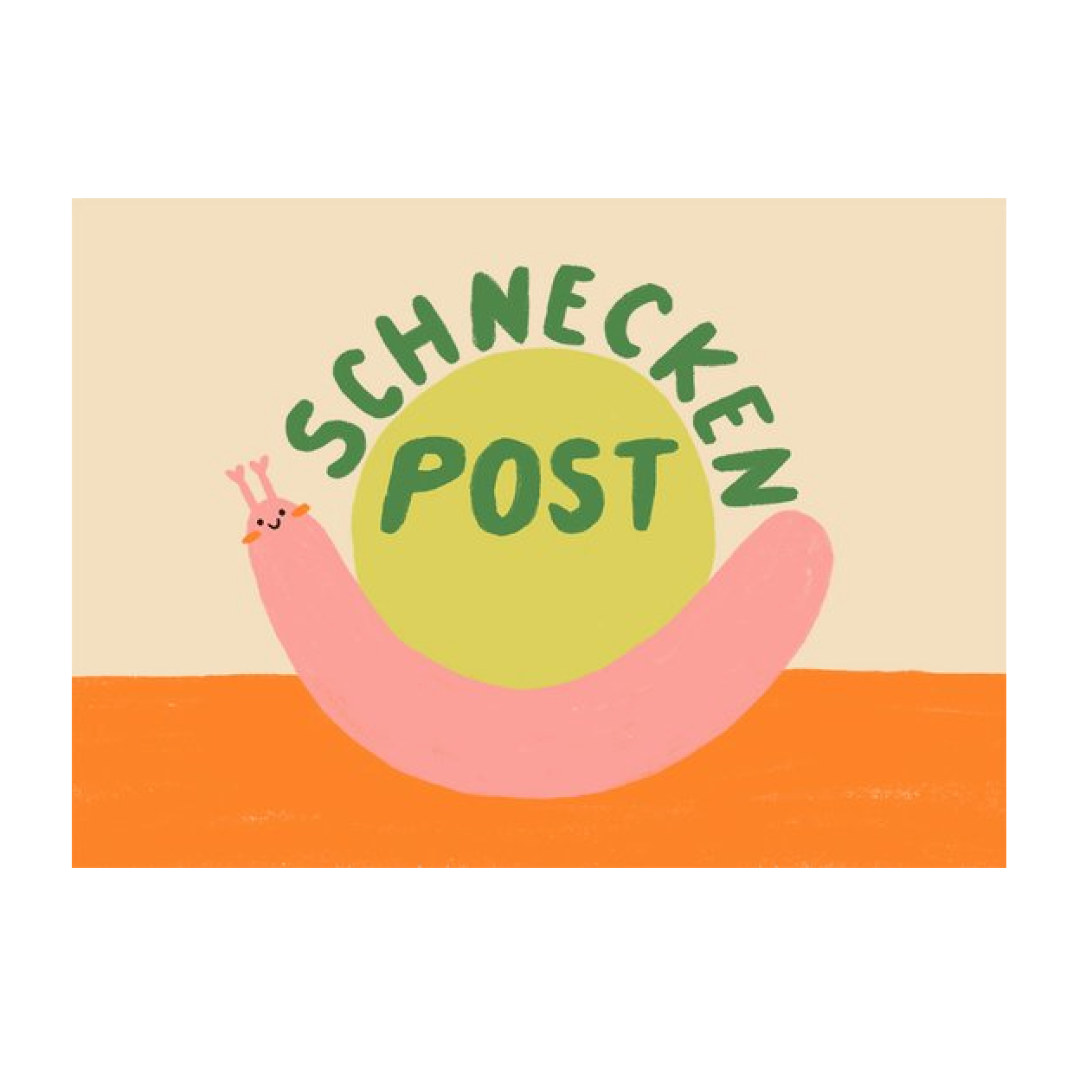Slinga Slinga, Postkarte, Schneckenpost