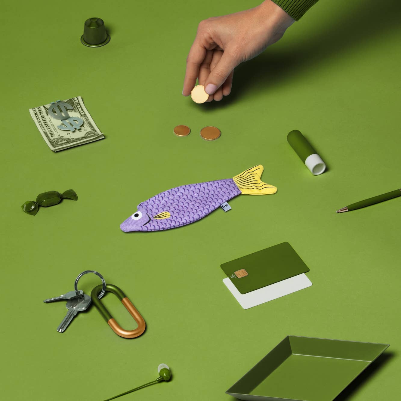 Don Fisher Don Fisher, Cardenal Keychain, lilac