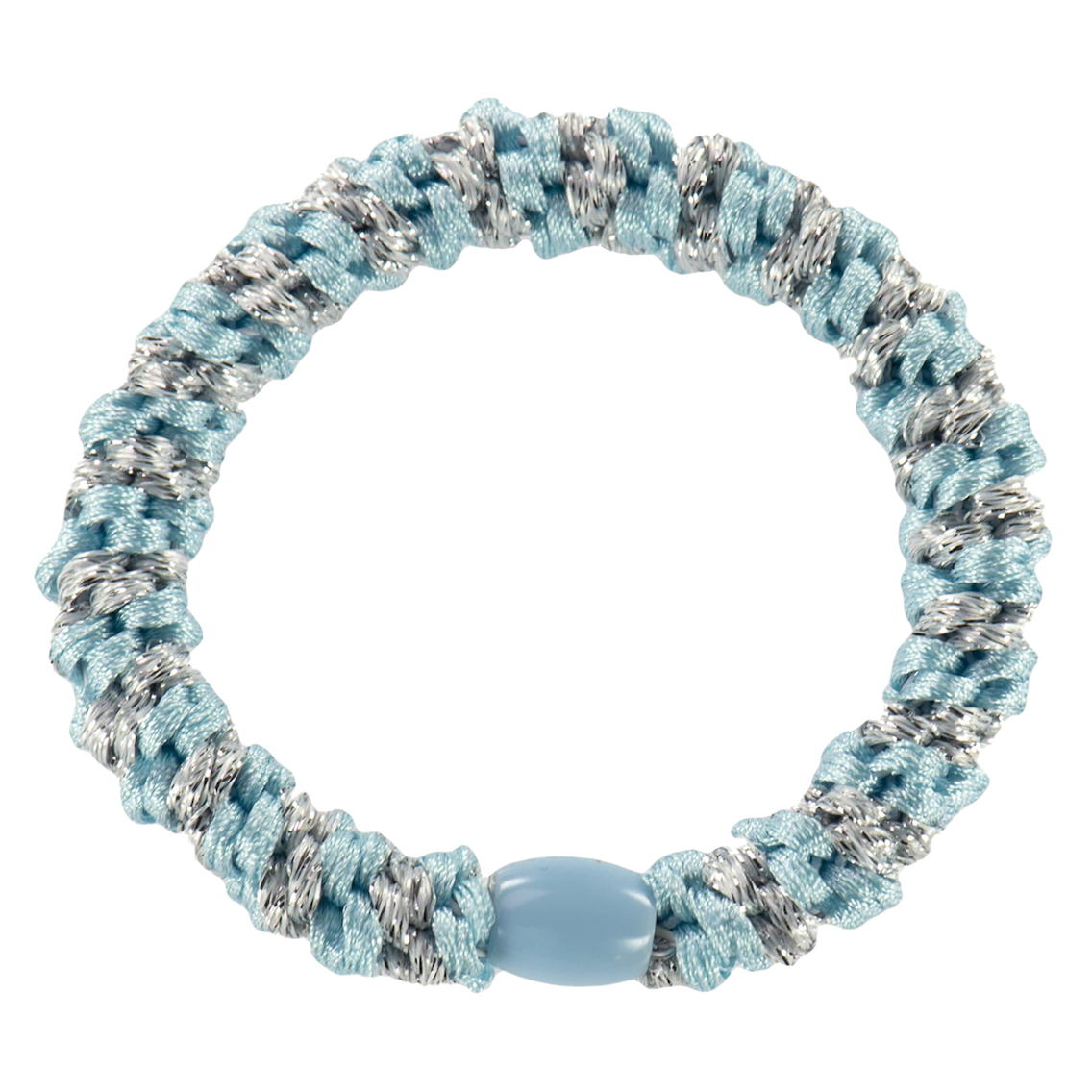 BonDep BonDep, Haargummi, light blue-silver stripe