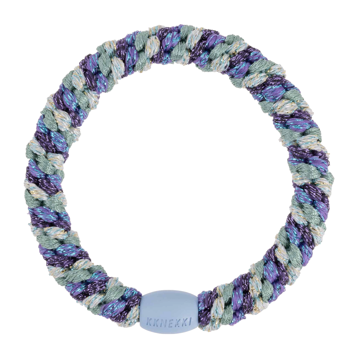 BonDep BonDep, Haargummi, mix purple faded green glitter