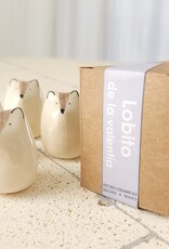 Picuru ceramicas Picuru Ceramicas, Amulett Wolf, weiss