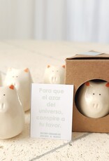 Picuru ceramicas Picuru Ceramicas, Amulett Schweinchen, weiss