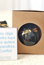 Picuru ceramicas Picuru Ceramicas, Amulett Kätzchen, schwarz/gold