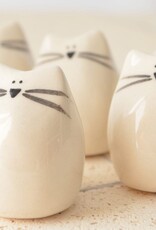 Picuru ceramicas Picuru Ceramicas, Amulett Kätzchen, weiss/schwarz