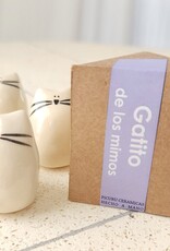 Picuru ceramicas Picuru Ceramicas, Amulett Kätzchen, weiss/schwarz