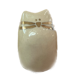 Picuru ceramicas Picuru Ceramicas, Amulett Kätzchen, weiss/gold