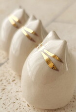 Picuru ceramicas Picuru Ceramicas, Amulett Kätzchen, weiss/gold