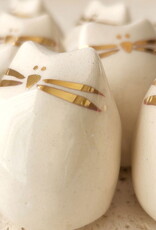 Picuru ceramicas Picuru Ceramicas, Amulett Kätzchen, weiss/gold