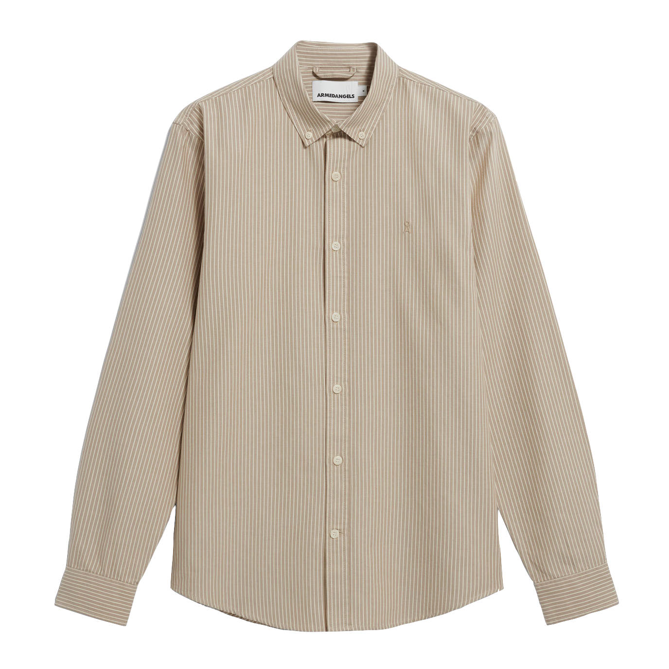 Armedangels Armedangels, Quaasa Stripes, light sage-oatmilk, S