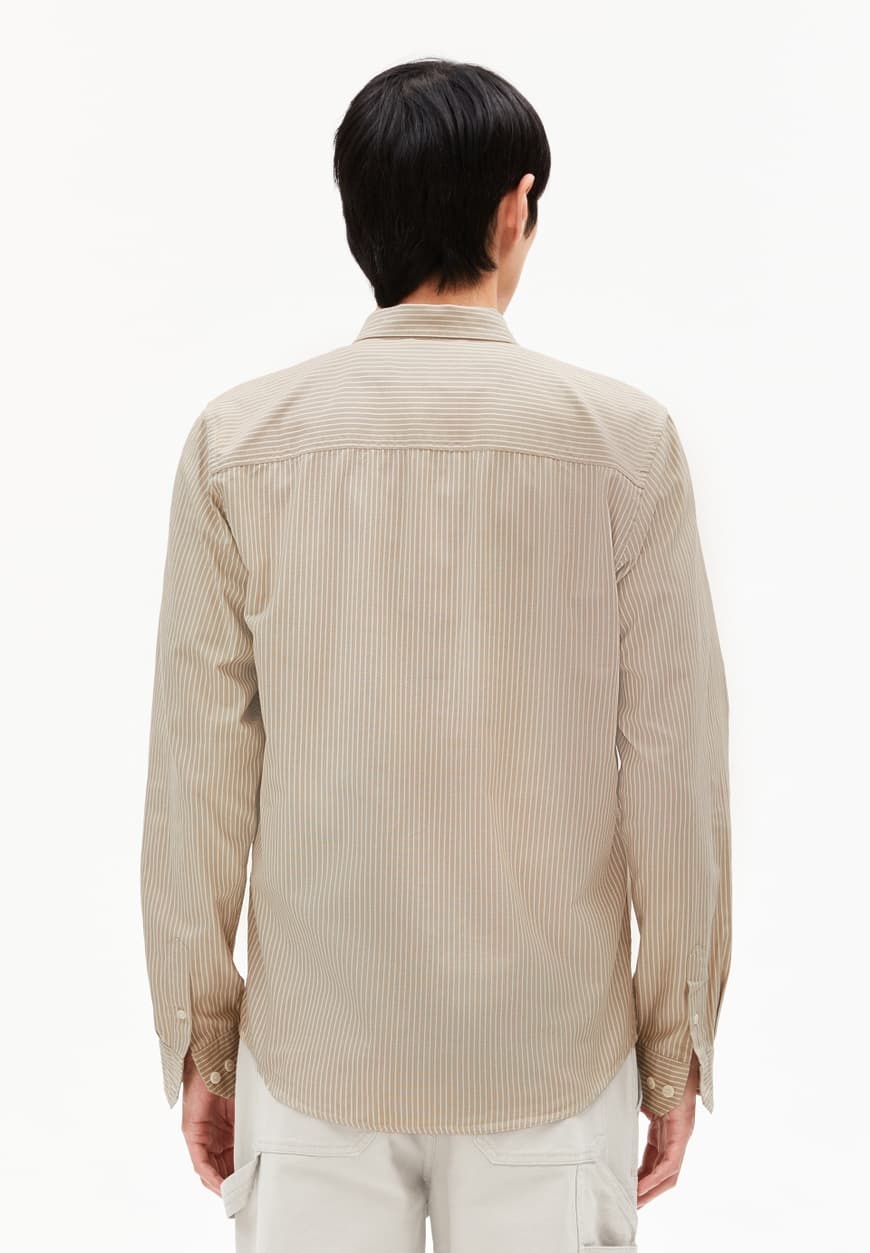 Armedangels Armedangels, Quaasa Stripes, light sage-oatmilk, XL