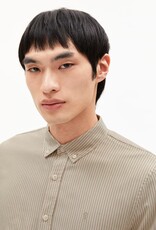 Armedangels Armedangels, Quaasa Stripes, light sage-oatmilk, S