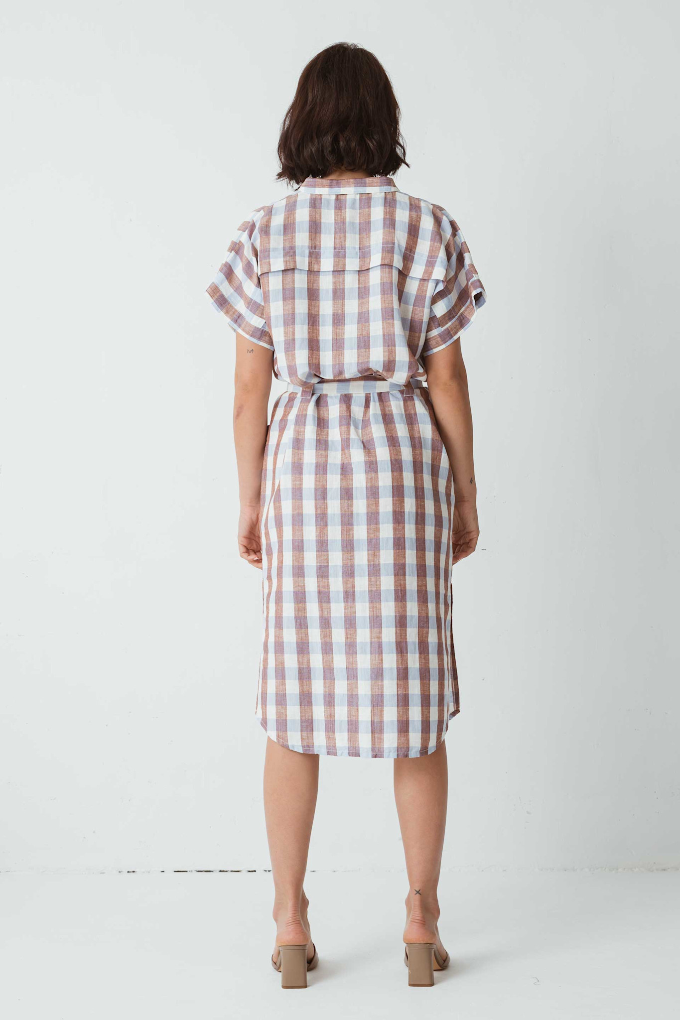 Skunkfunk Skfk, Katina  Dress, brown vichy, M (40)