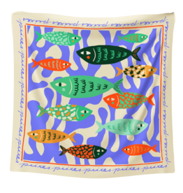 Studio Arde Studio Arde, Maxi Scarf, fishes