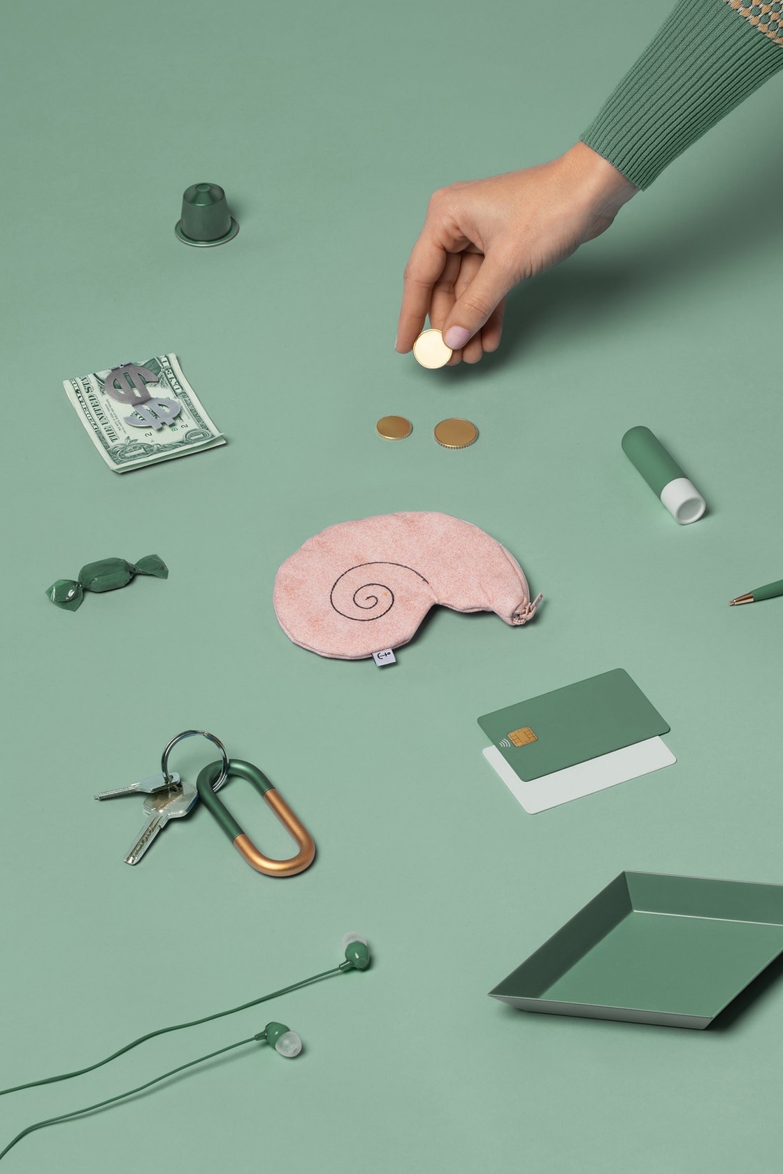 Don Fisher Don Fisher, Shell Purse, pink