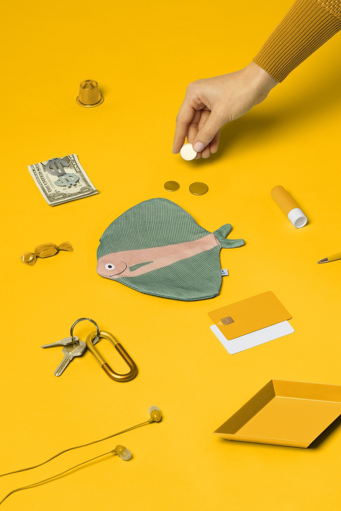 Don Fisher Don Fisher, Fanfish Purse, green