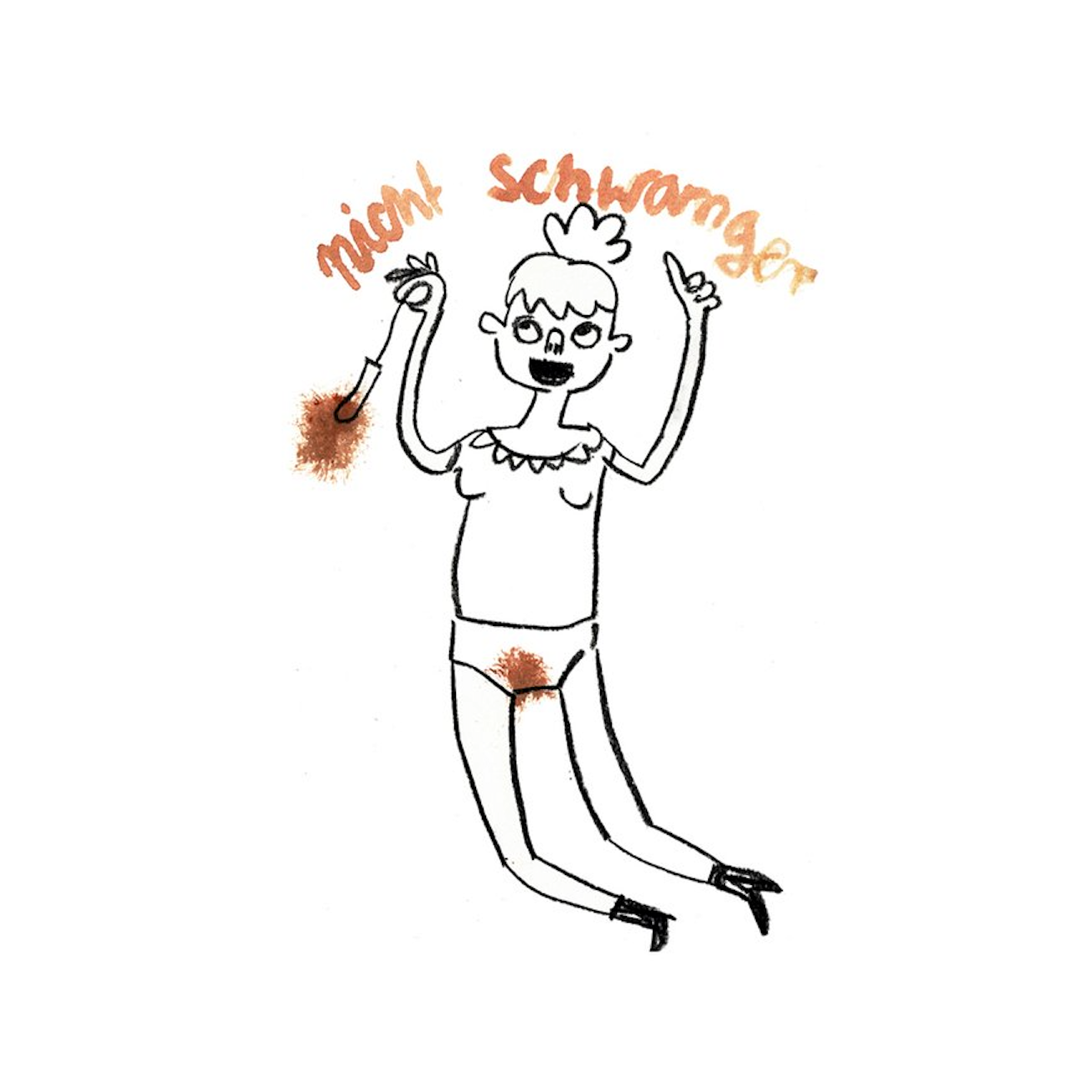 Slinga Slinga, Postkarte, nicht schwanger