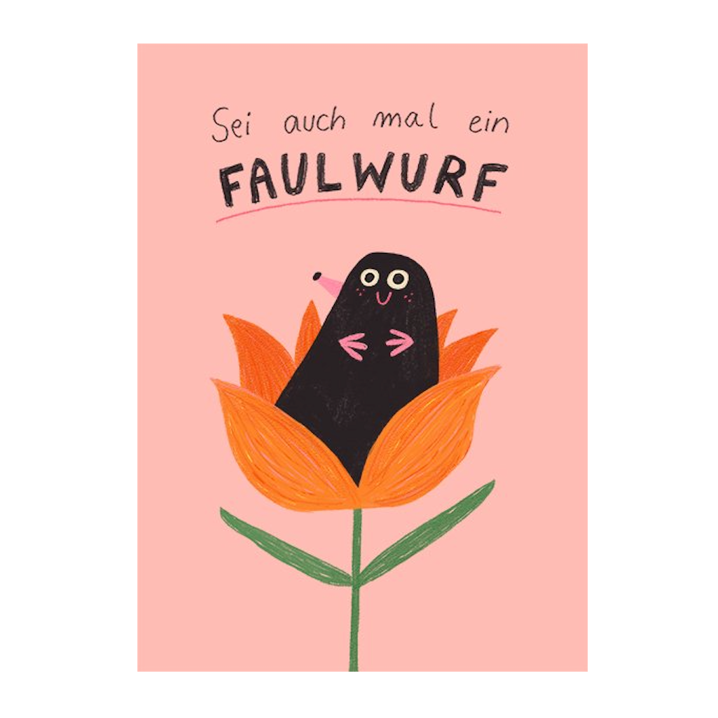 Slinga Slinga, Postkarte, faulwurf