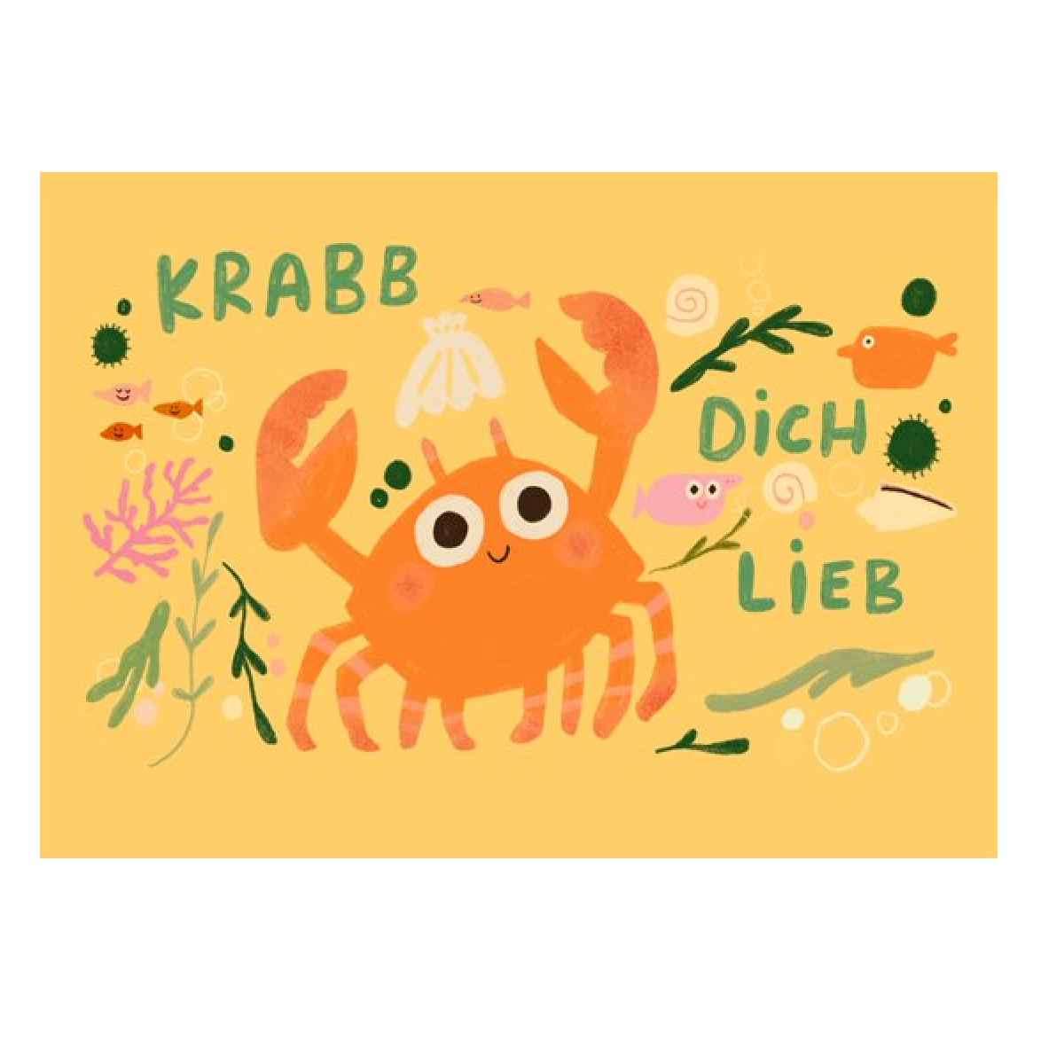 Slinga Slinga, Postkarte, krabb dich lieb