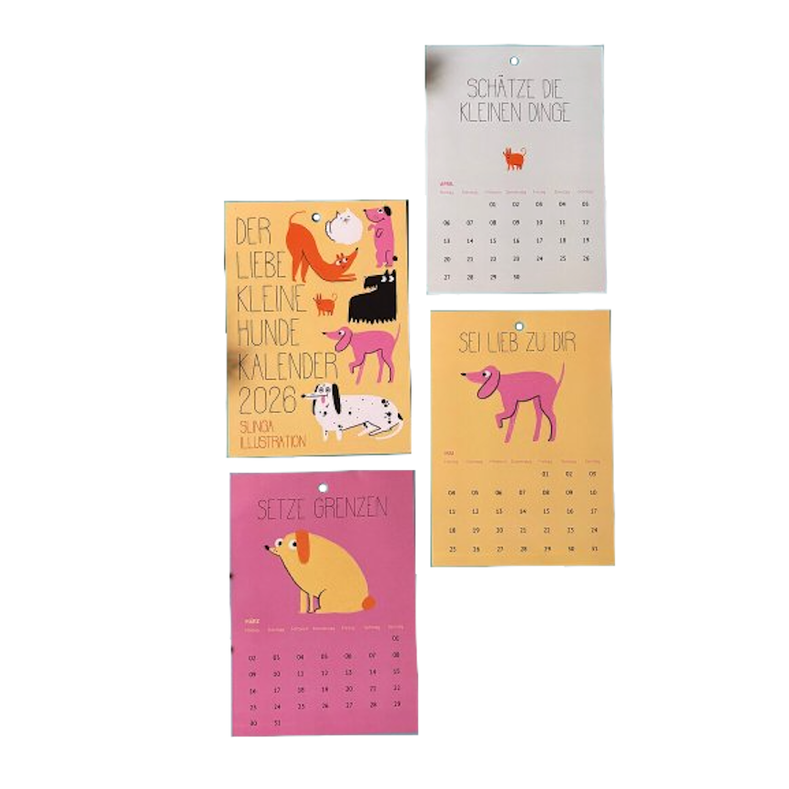 Slinga Slinga, der liebe kleine Hunde Kalender 2026