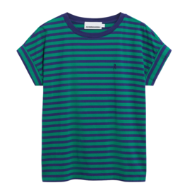Armedangels Armedangels, Idaara Stripes, emerald green-blue noon, L