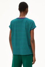Armedangels Armedangels, Idaara Stripes, emerald green-blue noon, XS