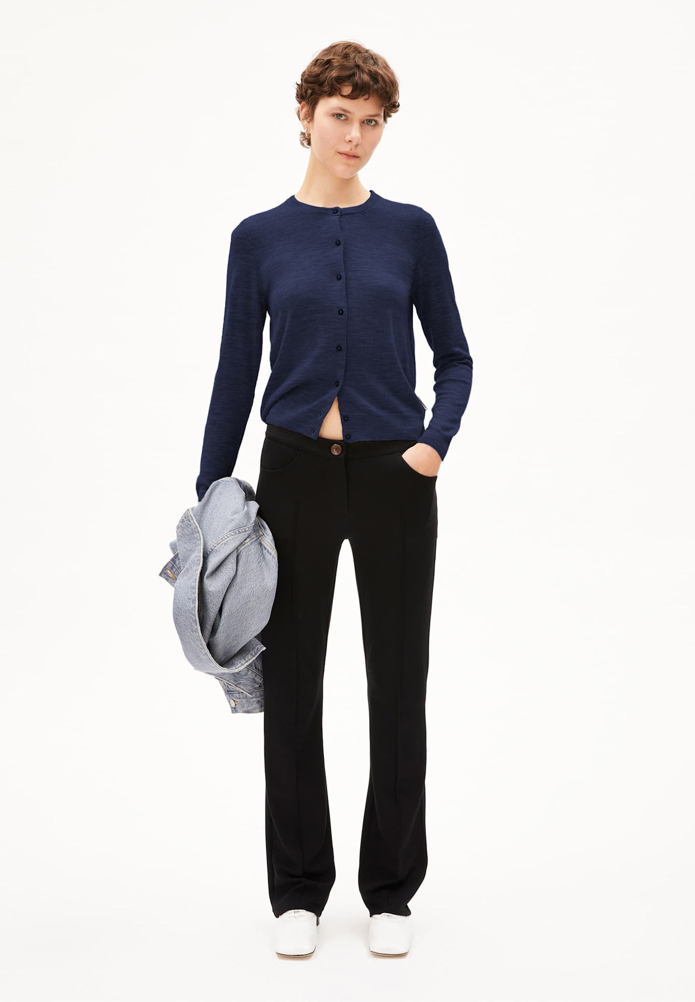 Armedangels Armedangels, Ophaliaa Merino, tinted navy, M