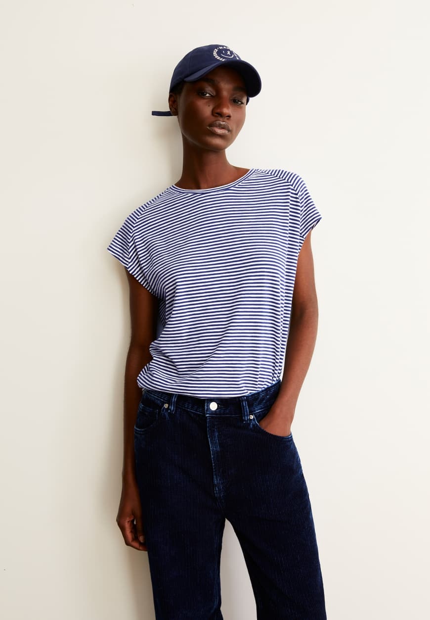 Armedangels Armedangels, Oneliaa Stripes, oatmilk-blue noon, S