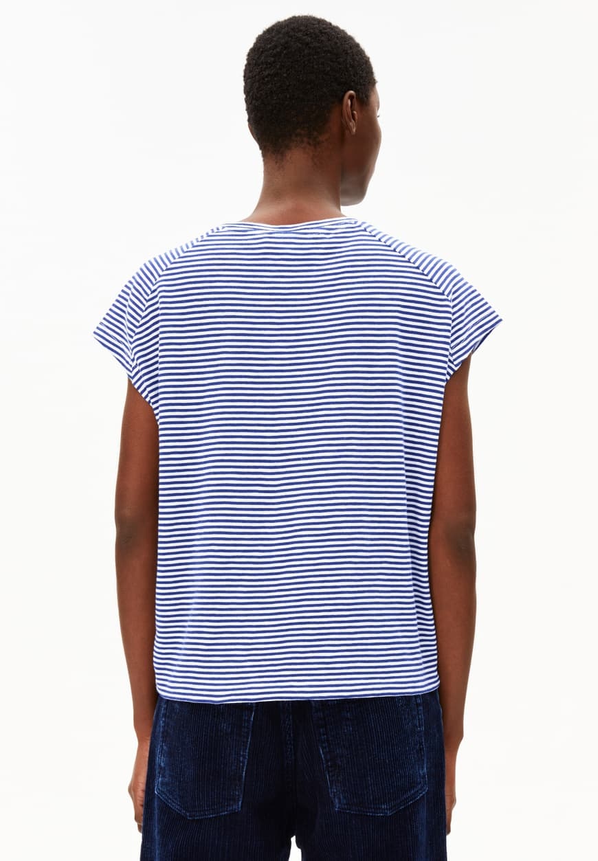 Armedangels Armedangels, Oneliaa Stripes, oatmilk-blue noon, S