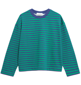 Armedangels Armedangels, Frankaa Maarlen Stripe, emerald green-blue noon, L